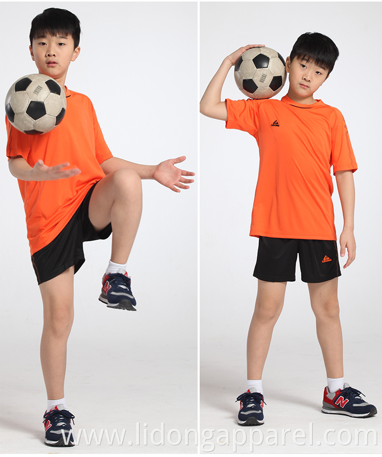 wholesale plain soccer jerseys sportswear suite adult Customized parent-child soccer jersey